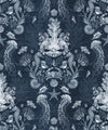 Oceania Damask Wallpaper, Blue