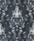 Oceania Damask Wallpaper, Gray