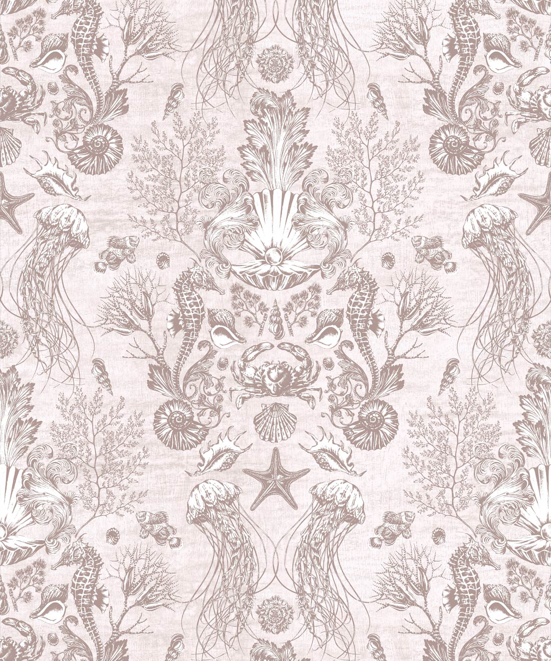 Oceania Damask Wallpaper, Sand