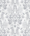 Oceania Damask Wallpaper, Silver