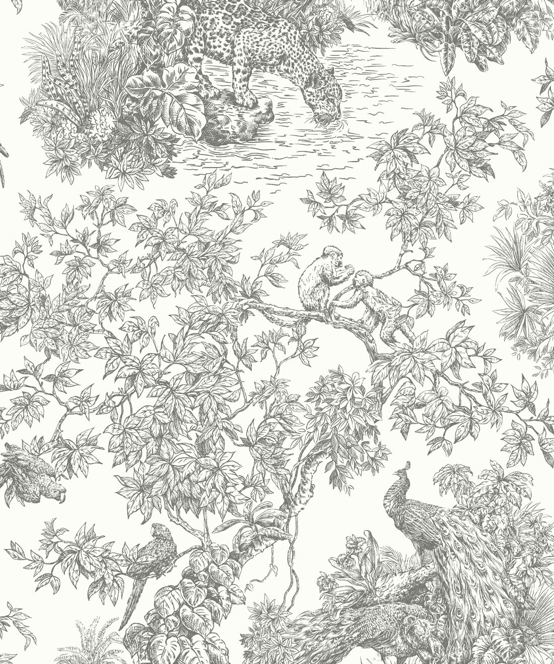 Sinharaja Wallpaper, Grey