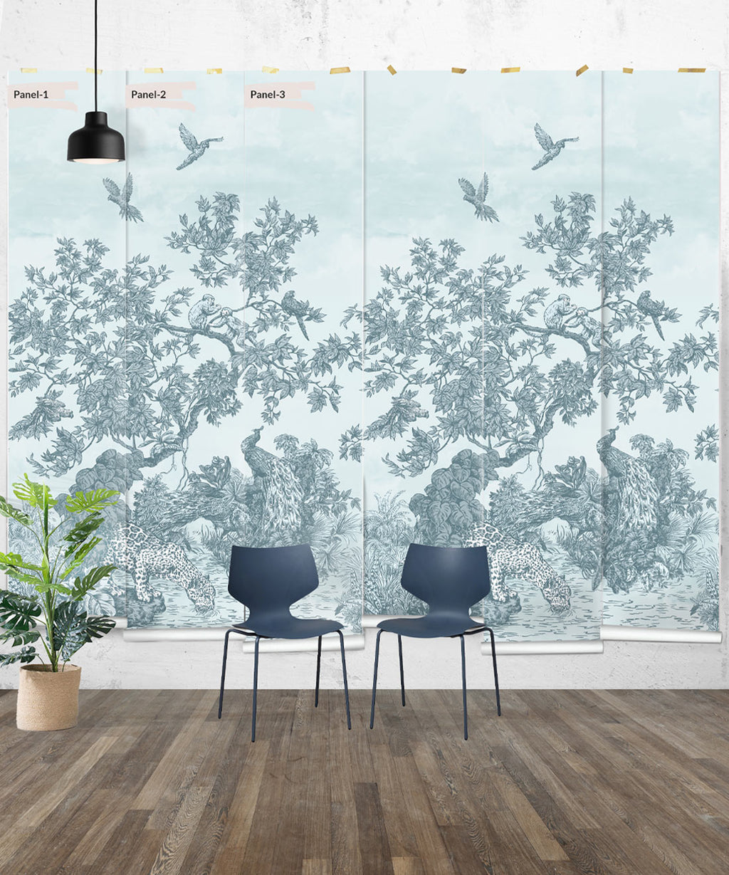 Sinharaja Mural, Blue