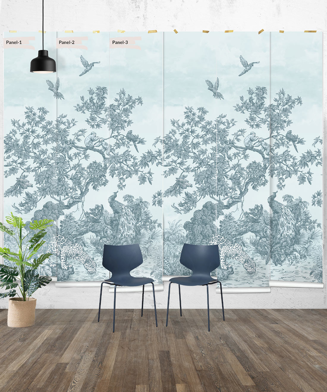 Sinharaja Mural, Blue