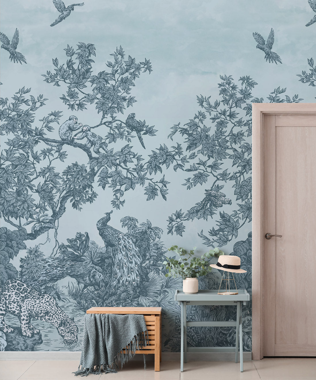 Sinharaja Mural, Blue