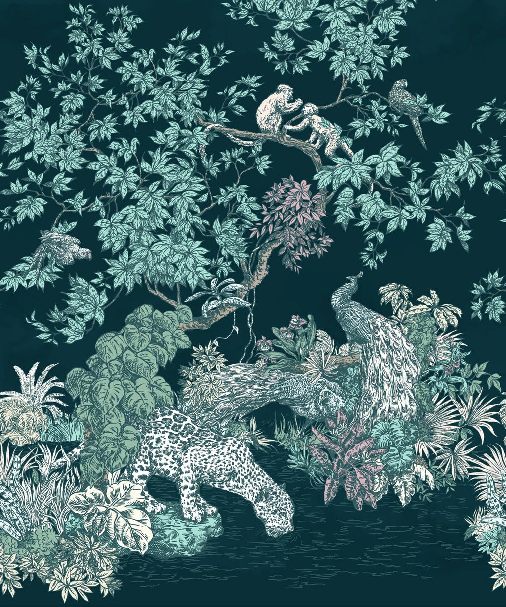 Sinharaja Mural, Teal