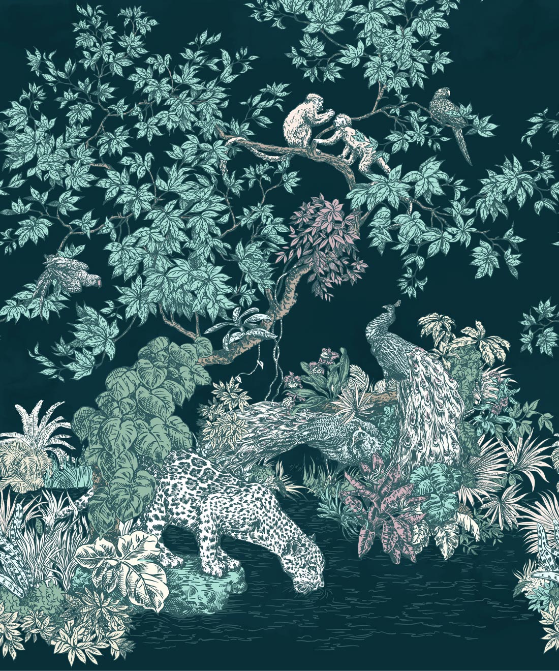 Sinharaja Mural, Teal