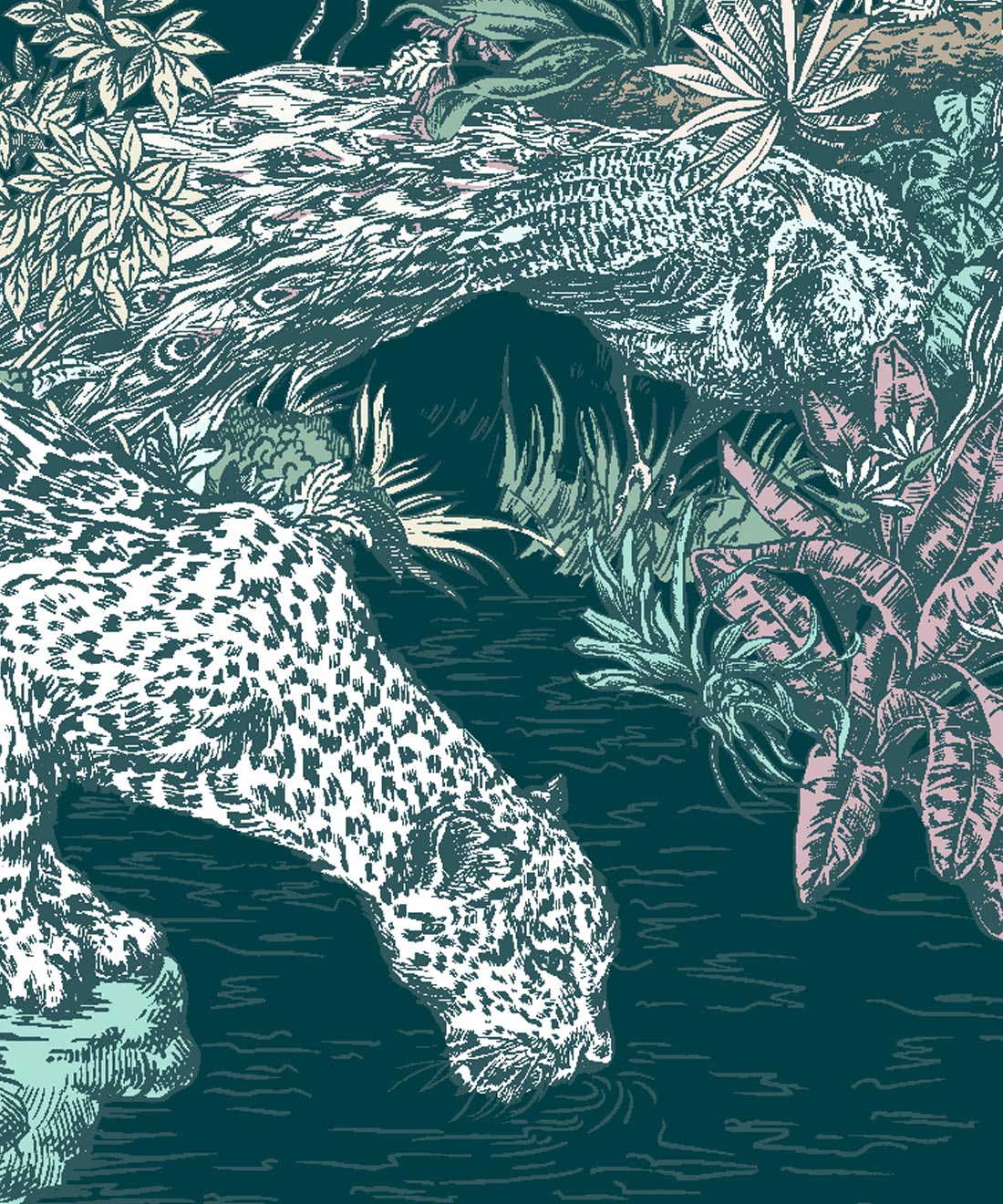 Sinharaja Mural, Teal