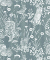 Woodland Friends Wallpaper, Duck Egg
