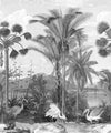 South Asian Subcontinent Mural, Black & White