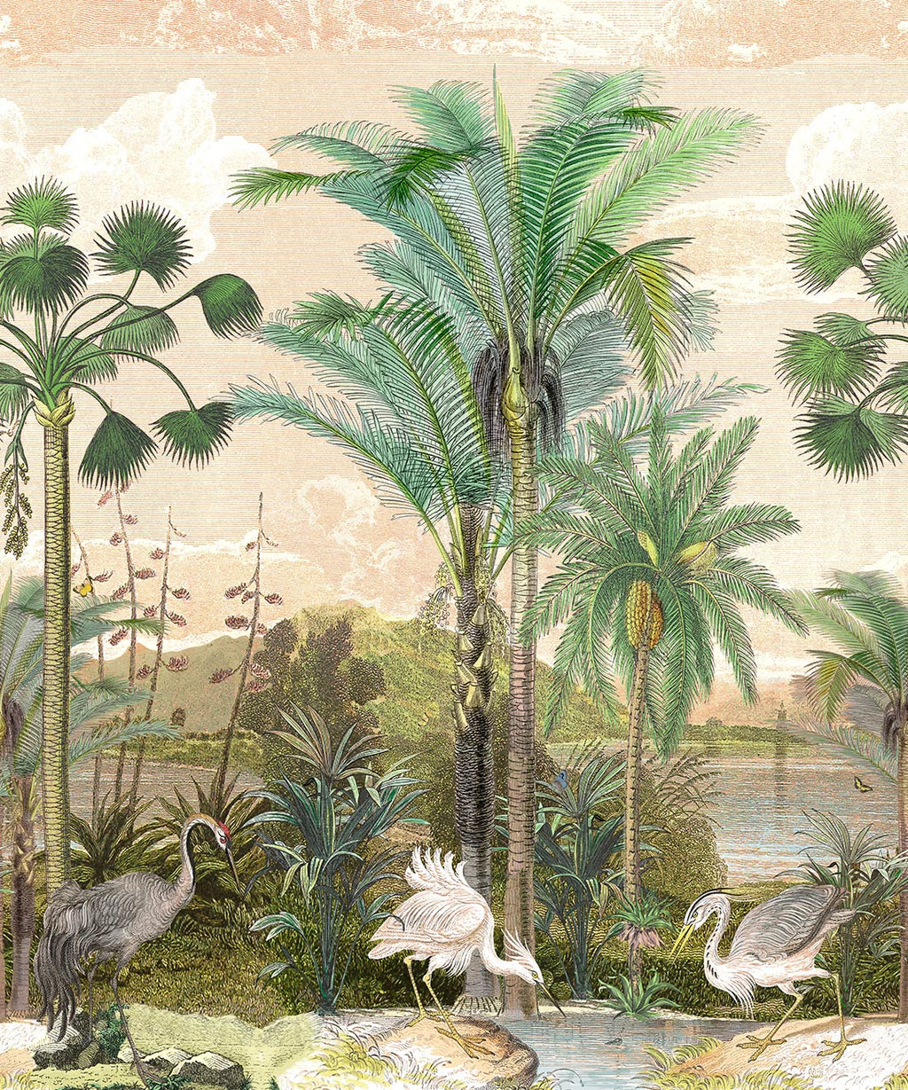 South Asian Subcontinent Mural, Pink