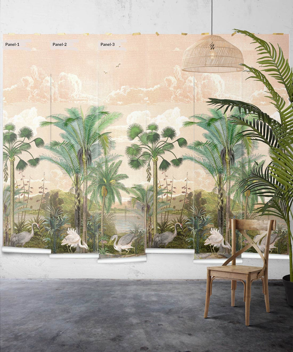 South Asian Subcontinent Mural, Pink