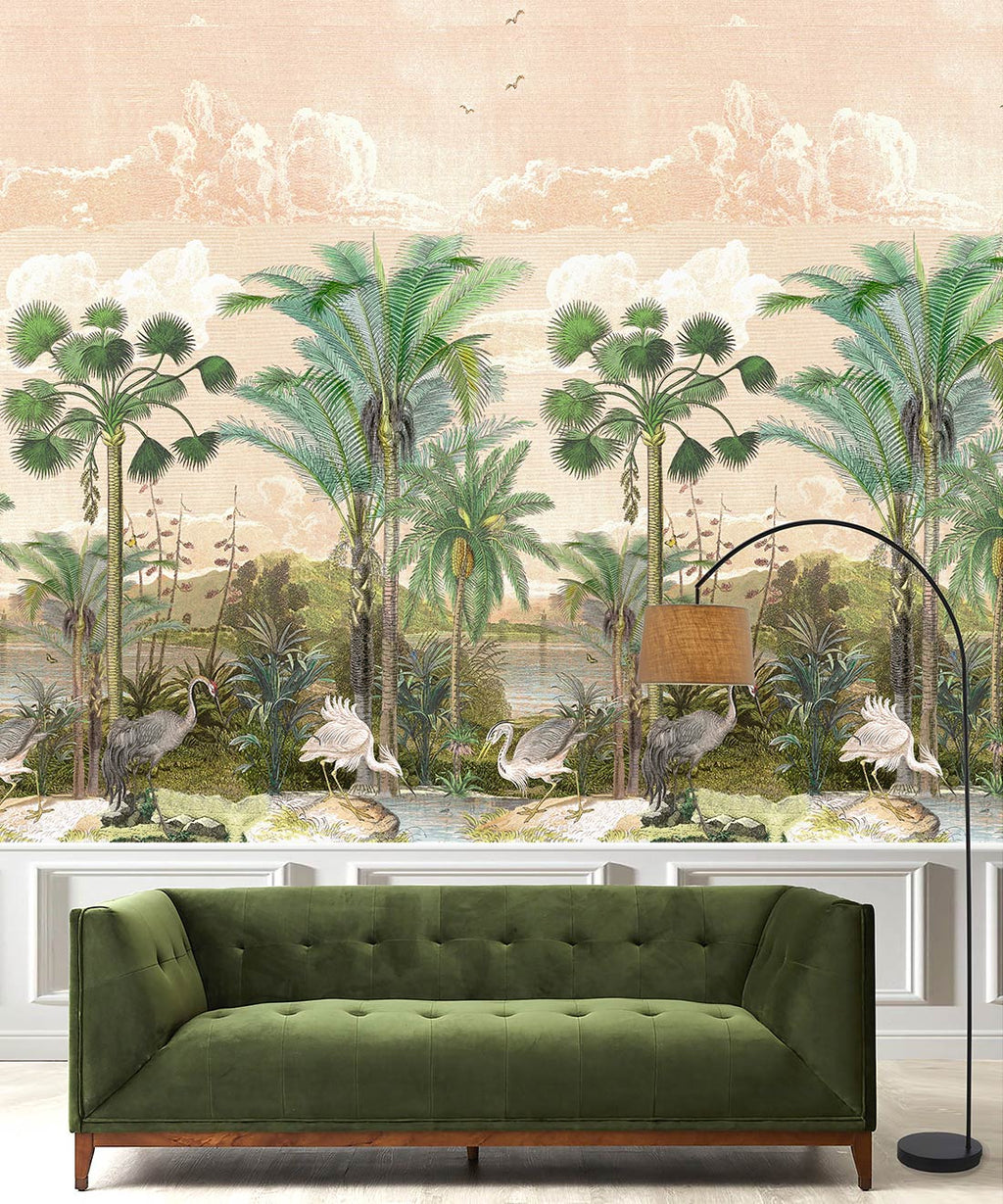 South Asian Subcontinent Mural, Pink