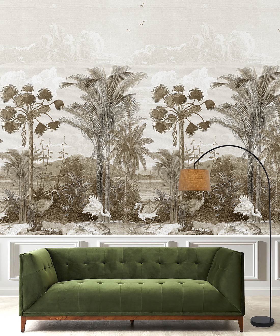 South Asian Subcontinent Mural, Sepia