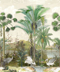 South Asian Subcontinent Mural, Beige