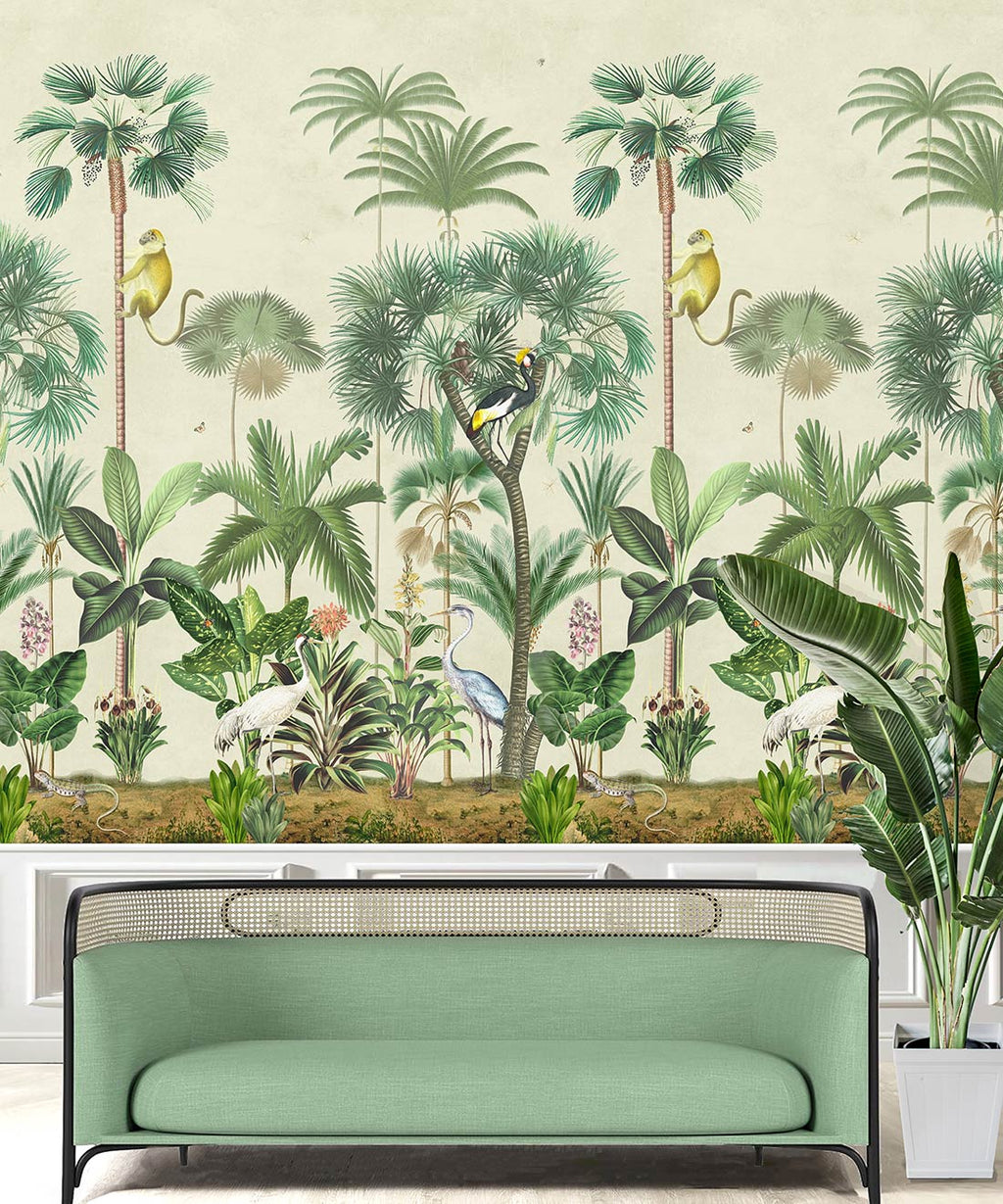Indian Summer Mural, Beige