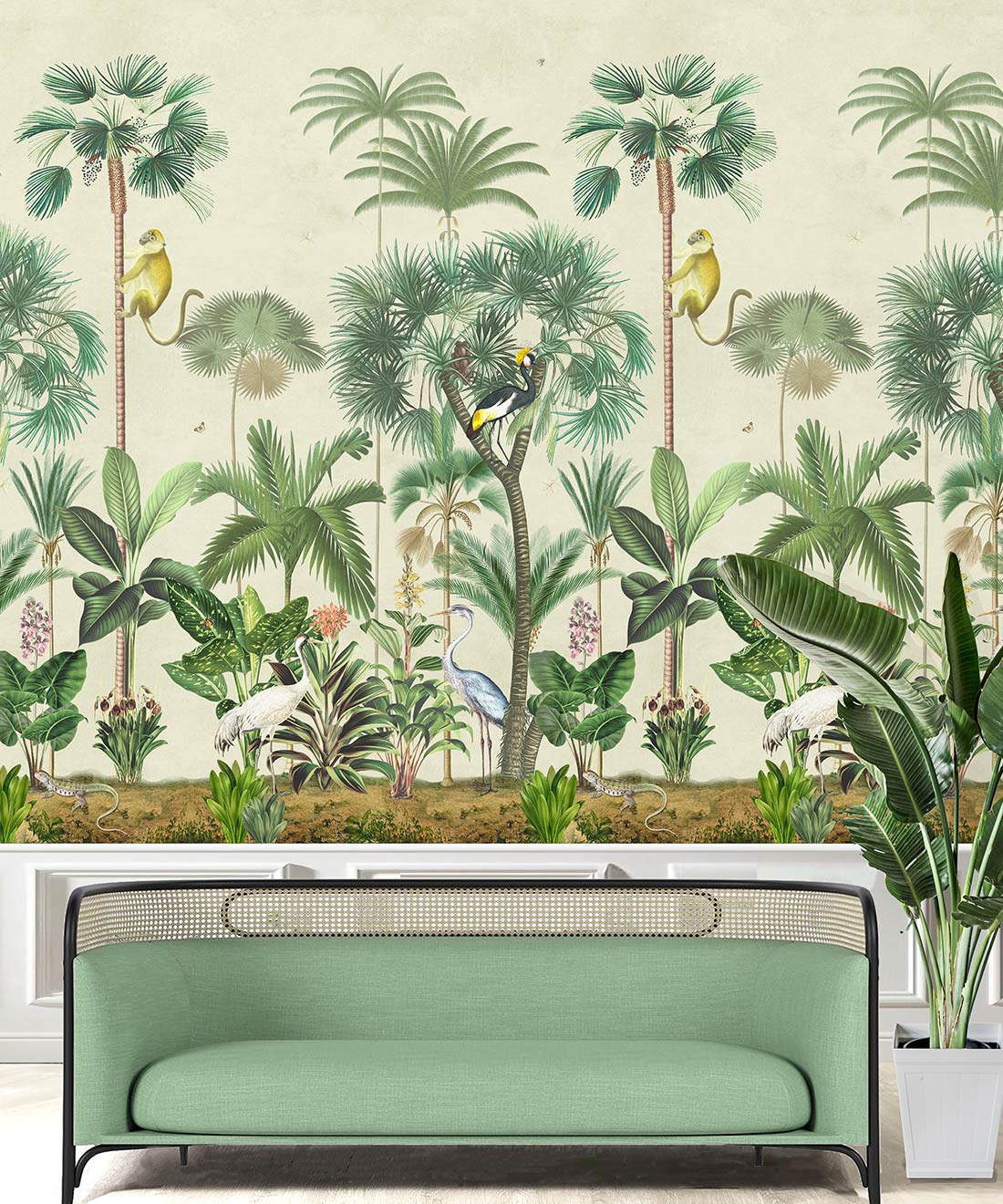 Indian Summer Mural, Beige