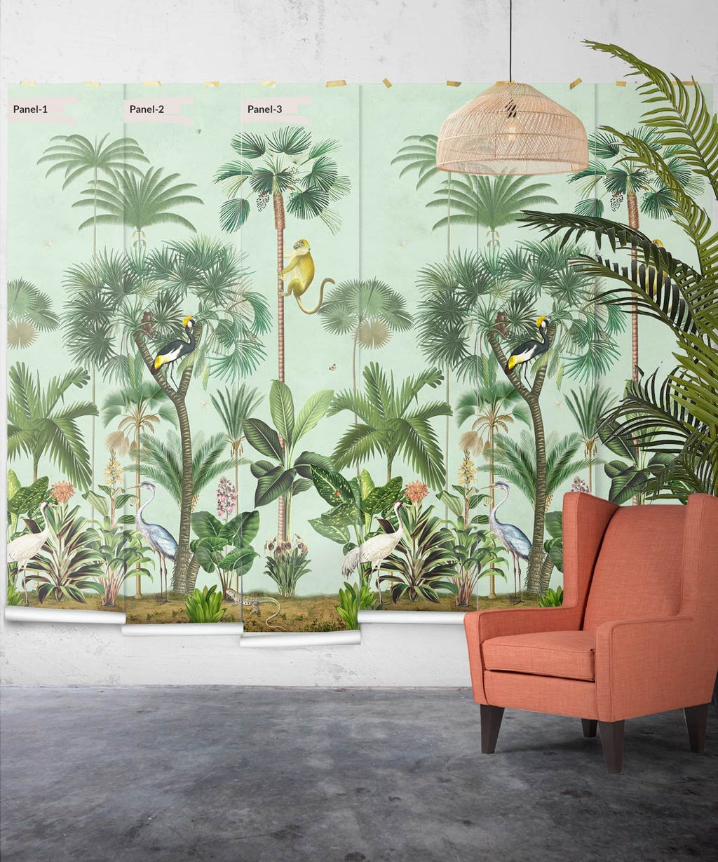 Indian Summer Mural, Blue