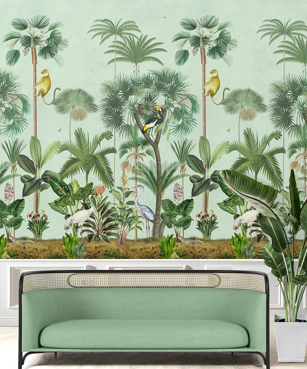 Indian Summer Mural, Blue