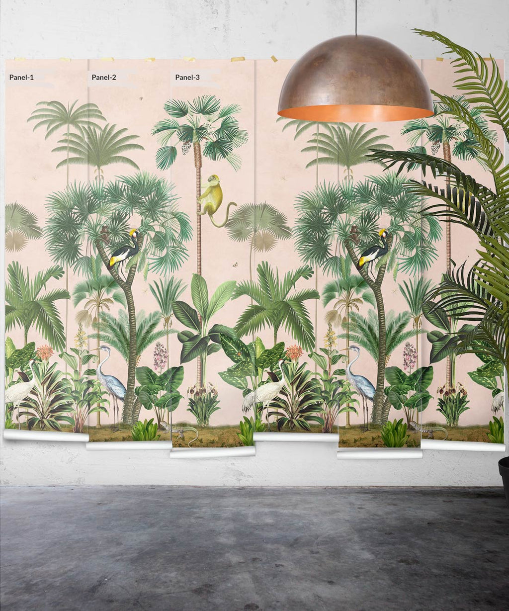 Indian Summer Mural, Pink