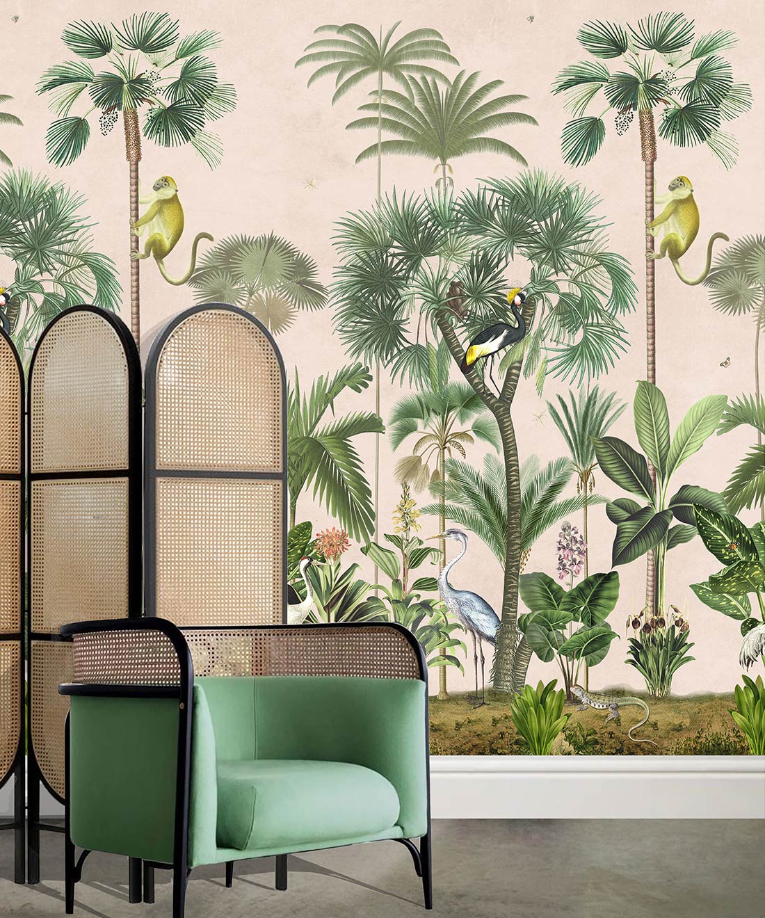Indian Summer Mural, Pink