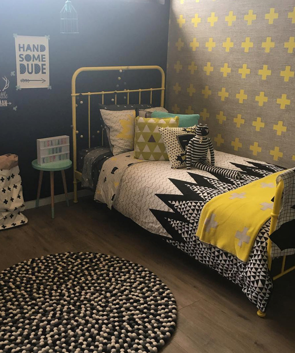 Swiss Linen Wallpaper, Yellow