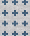 Swiss Linen Wallpaper, Navy