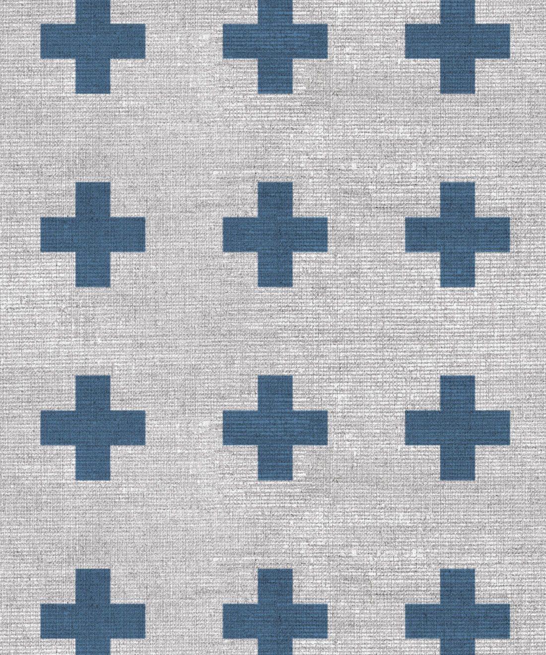 Swiss Linen Wallpaper, Navy