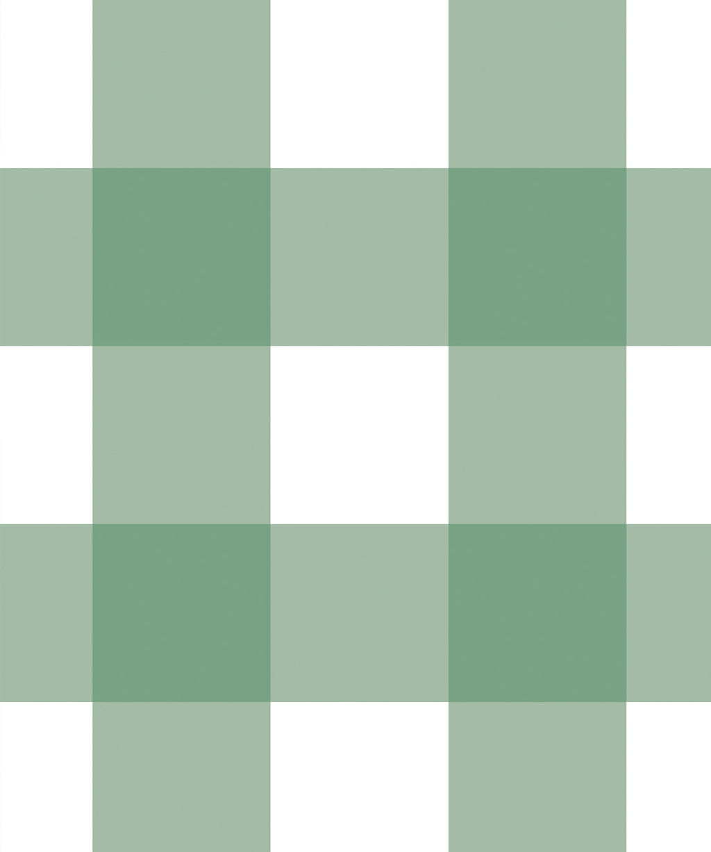 Mel’s Buffalo Check Wallpaper, Green