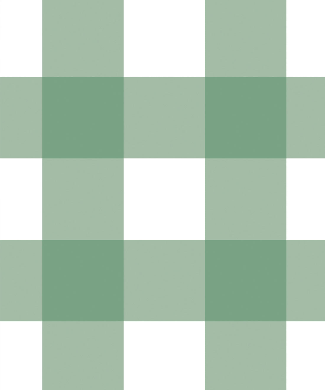 Mel’s Buffalo Check Wallpaper, Green