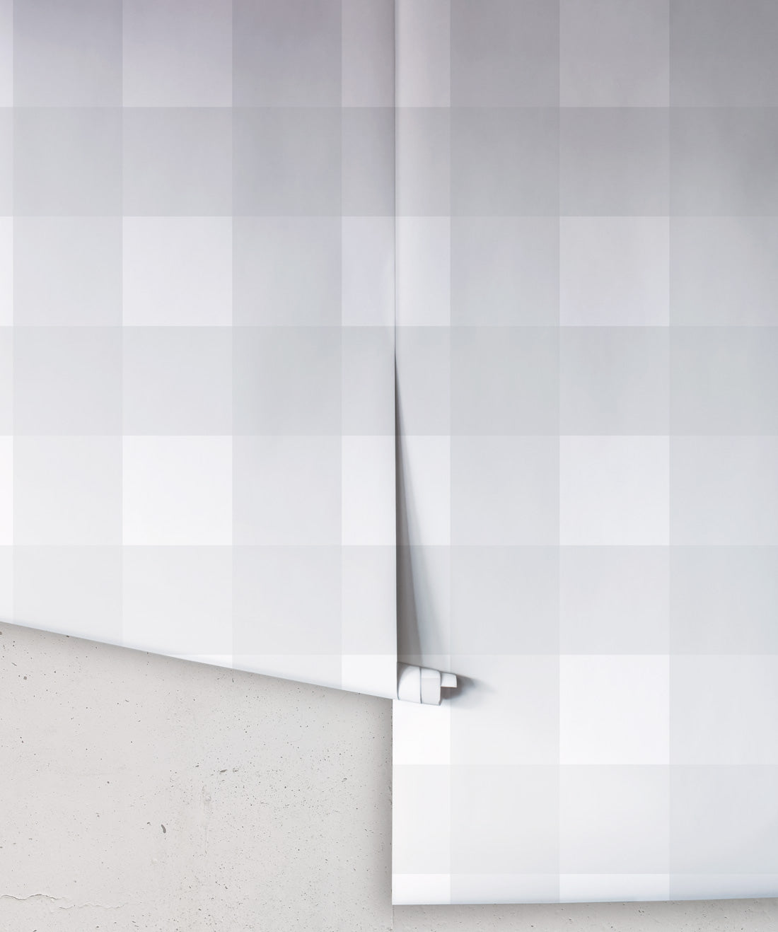 Mel’s Buffalo Check Wallpaper, Grey