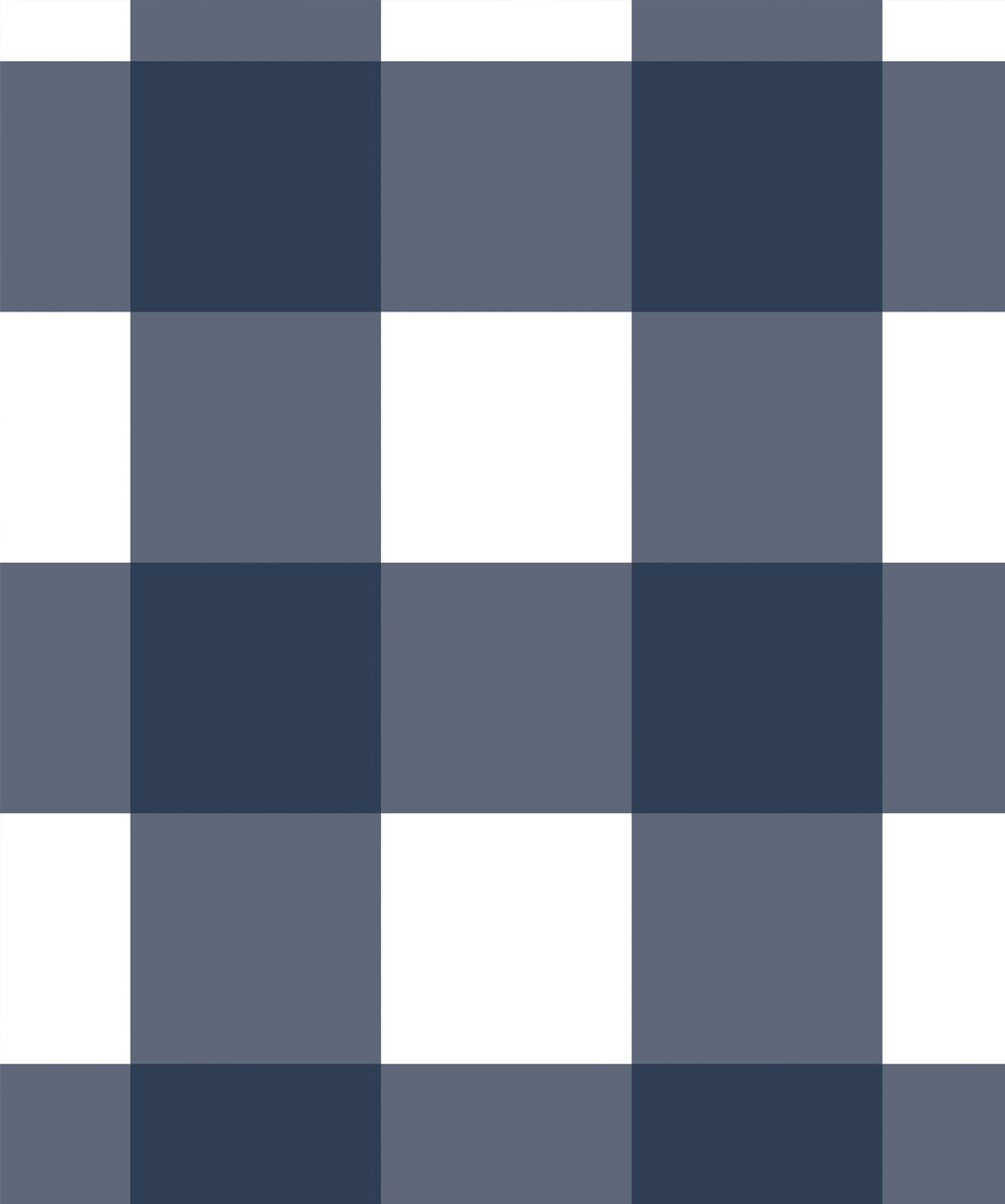 Mel’s Buffalo Check Wallpaper, Navy