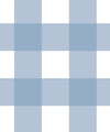 Mel’s Buffalo Check Wallpaper, Pale Blue