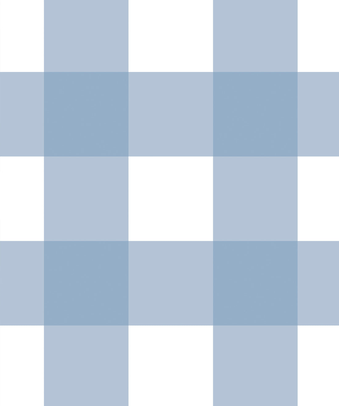 Mel’s Buffalo Check Wallpaper, Pale Blue