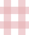 Mel’s Buffalo Check Wallpaper, Pink