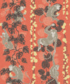 5 Monkeys Wallpaper, Terracotta