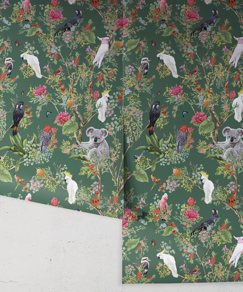 Australia Wallpaper, Antique Green