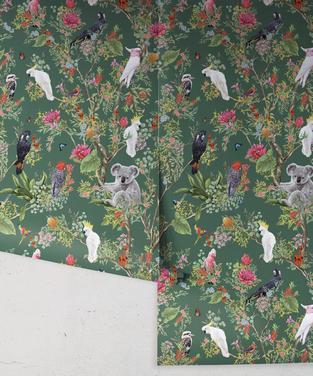 Australia Wallpaper, Antique Green