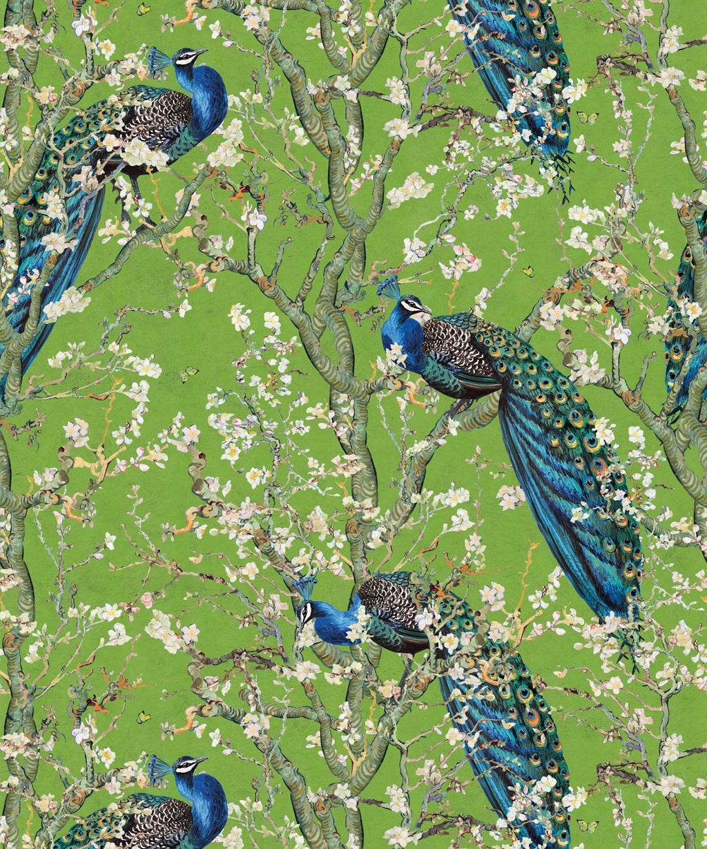 Almond Blossom Wallpaper, Chartreuse