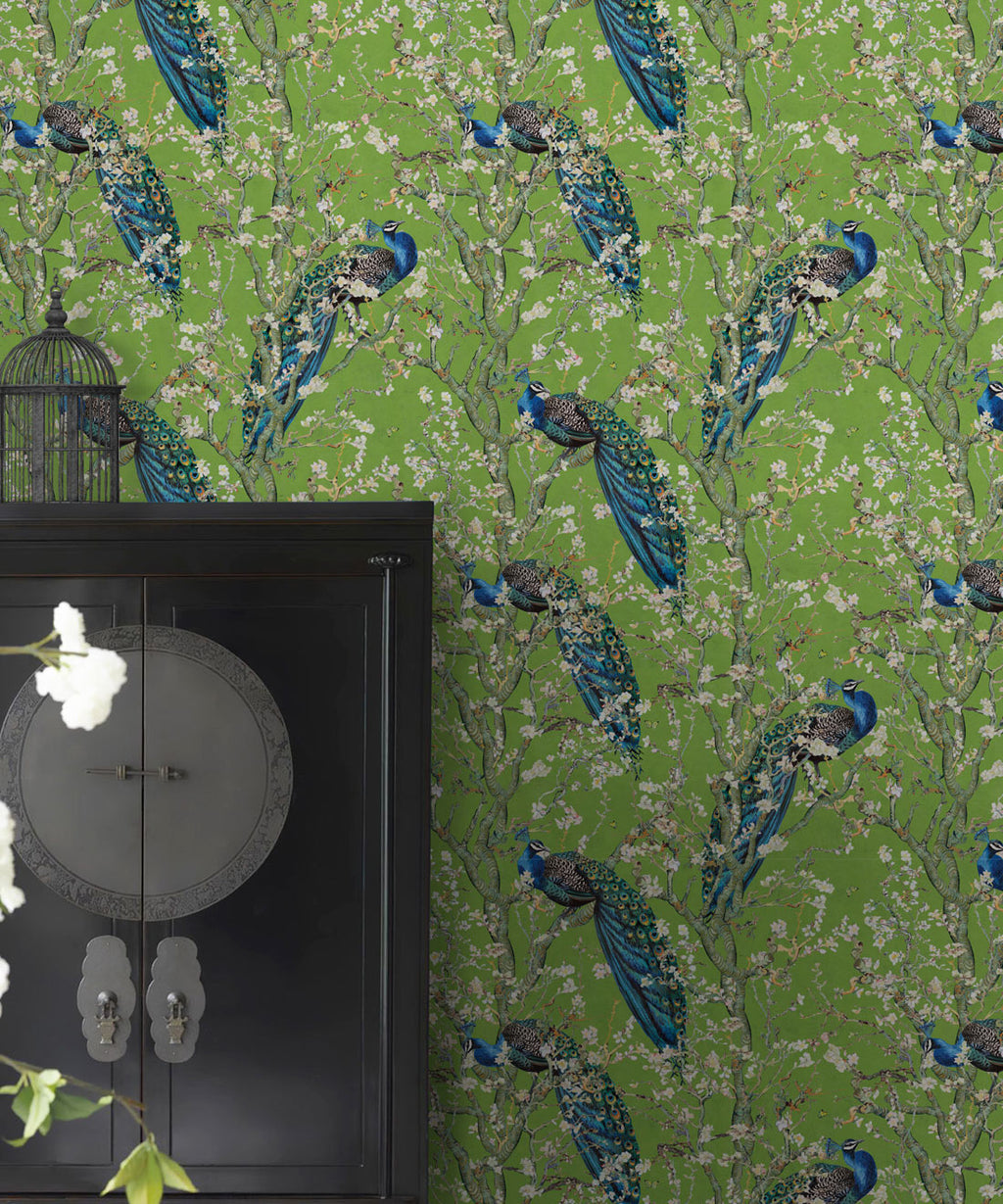 Almond Blossom Wallpaper, Chartreuse