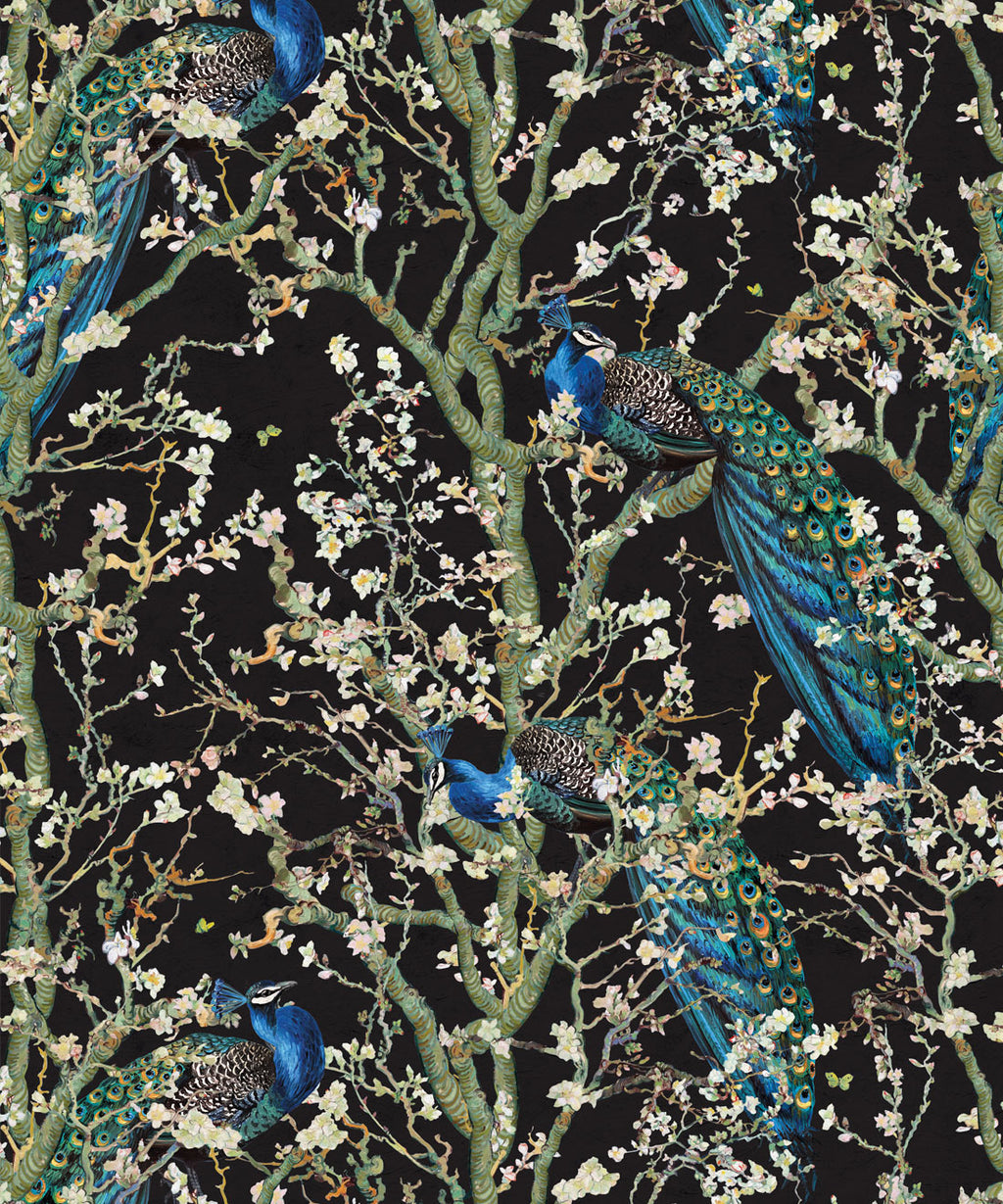 Almond Blossom Wallpaper, Night