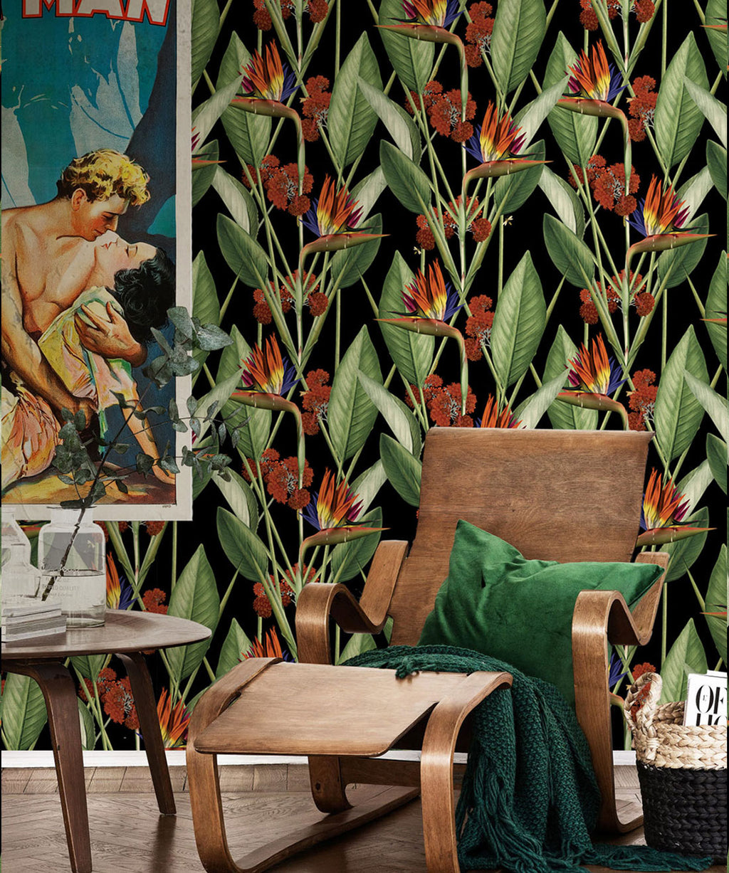 Strelitzia Wallpaper, Night
