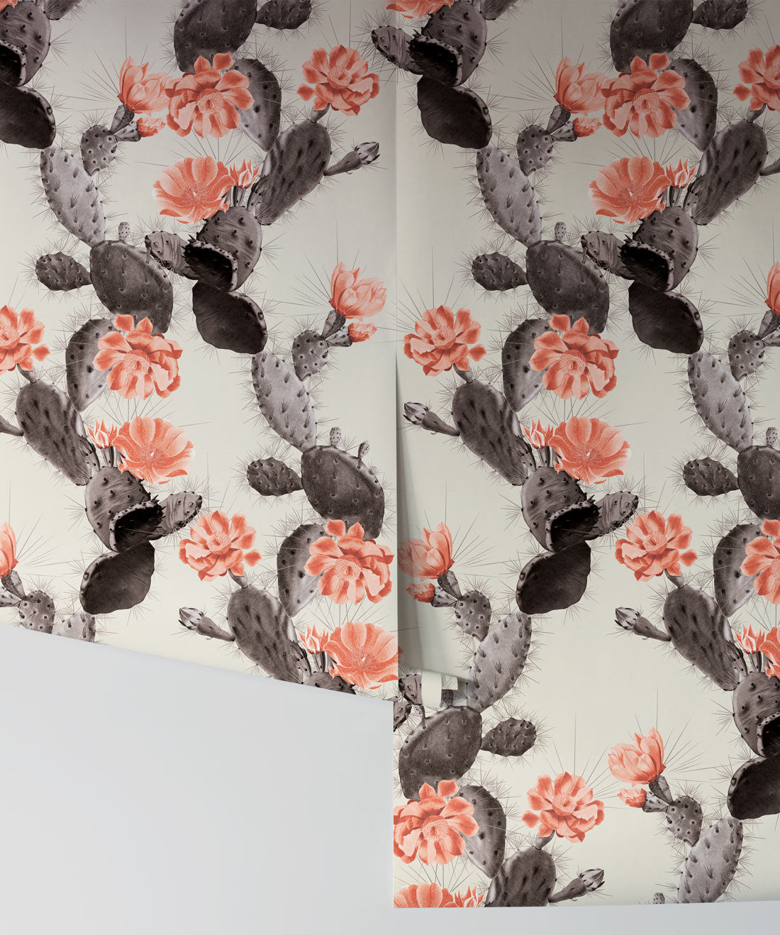 Cactus Wallpaper, Twilight Pink