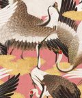 Cranes Wallpaper, Pinku