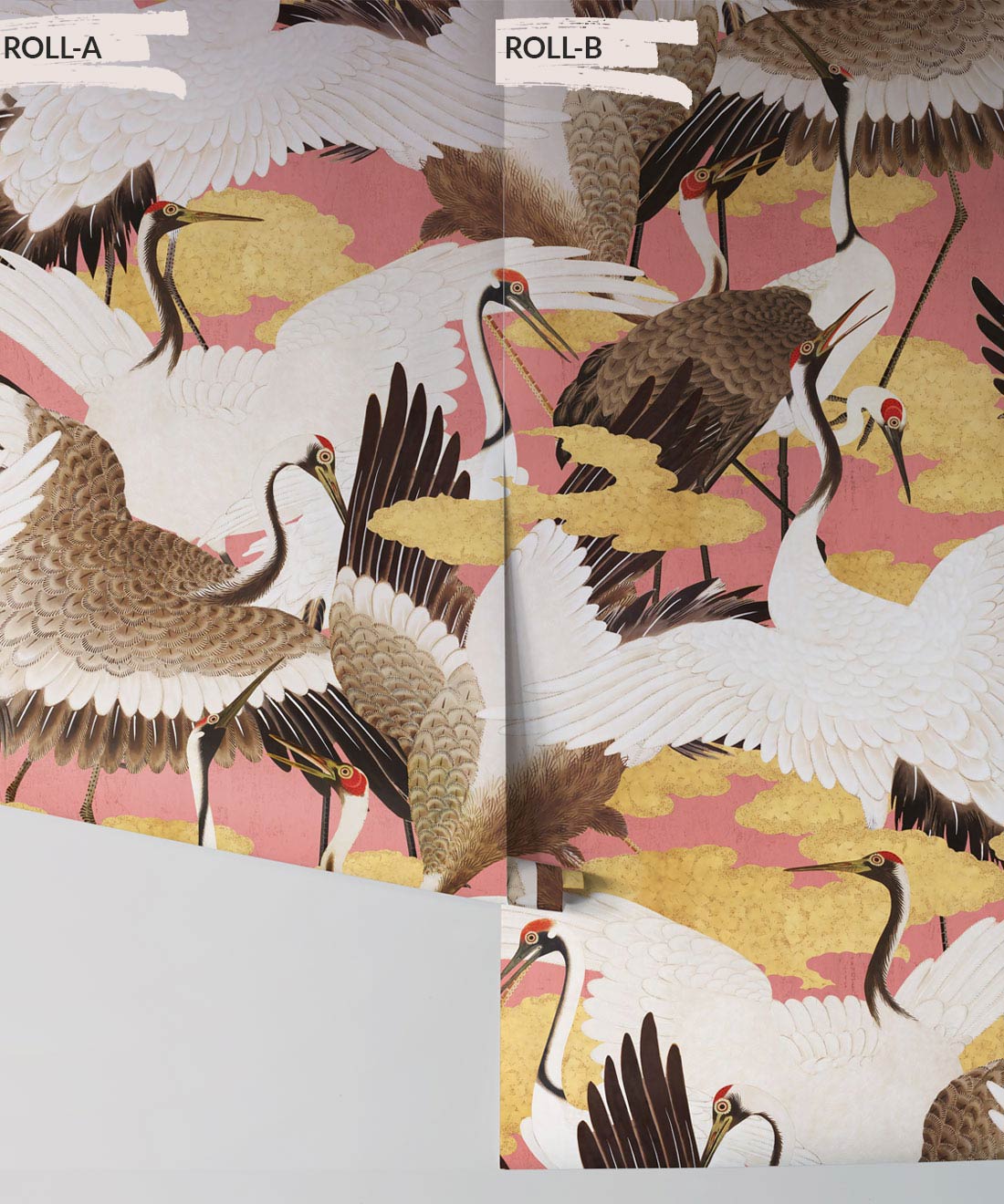 Cranes Wallpaper, Pinku