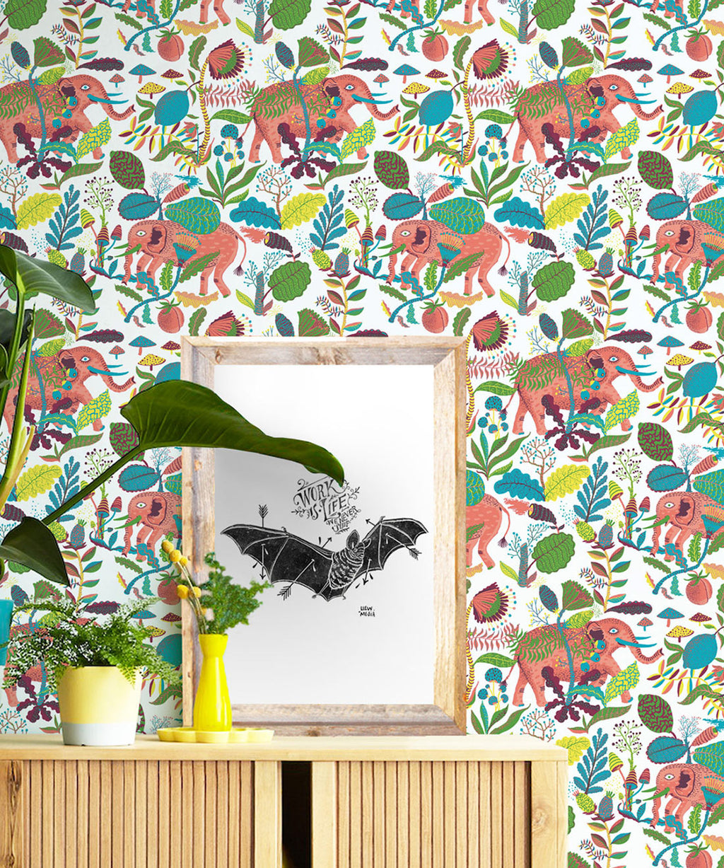 Elephant Wallpaper, Peaches