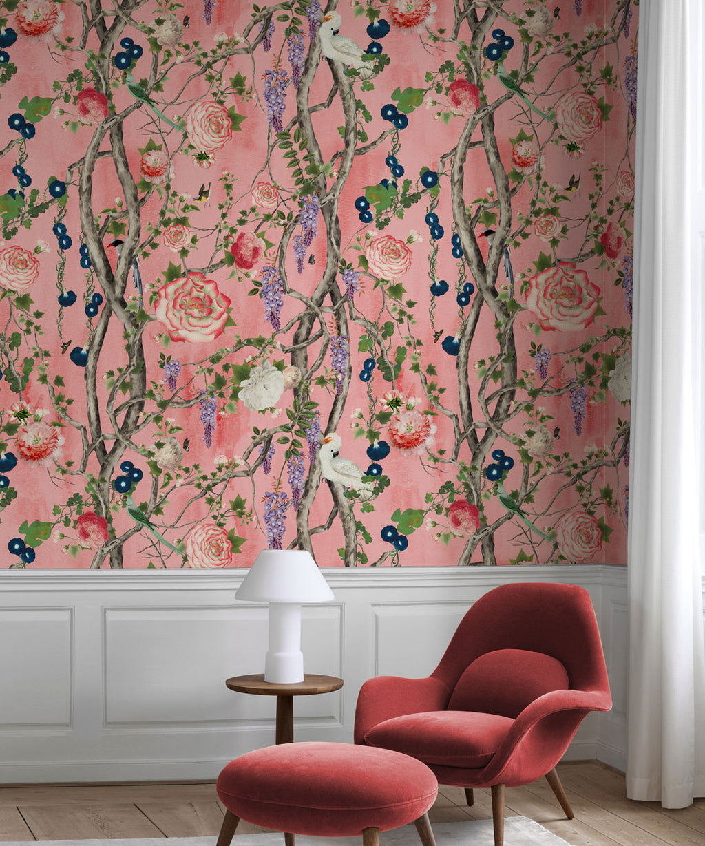 Empress Wallpaper, Coral