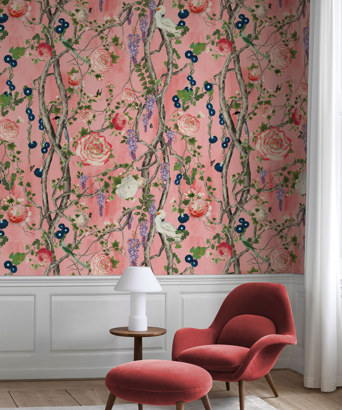 Empress Wallpaper, Coral