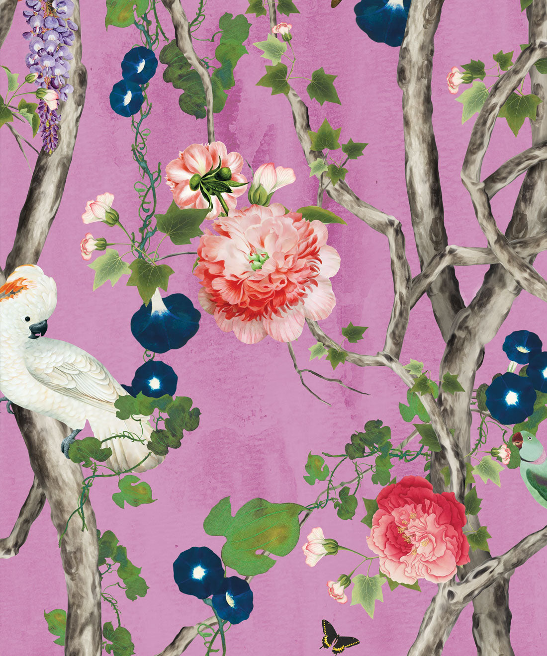 Empress Wallpaper, Plum