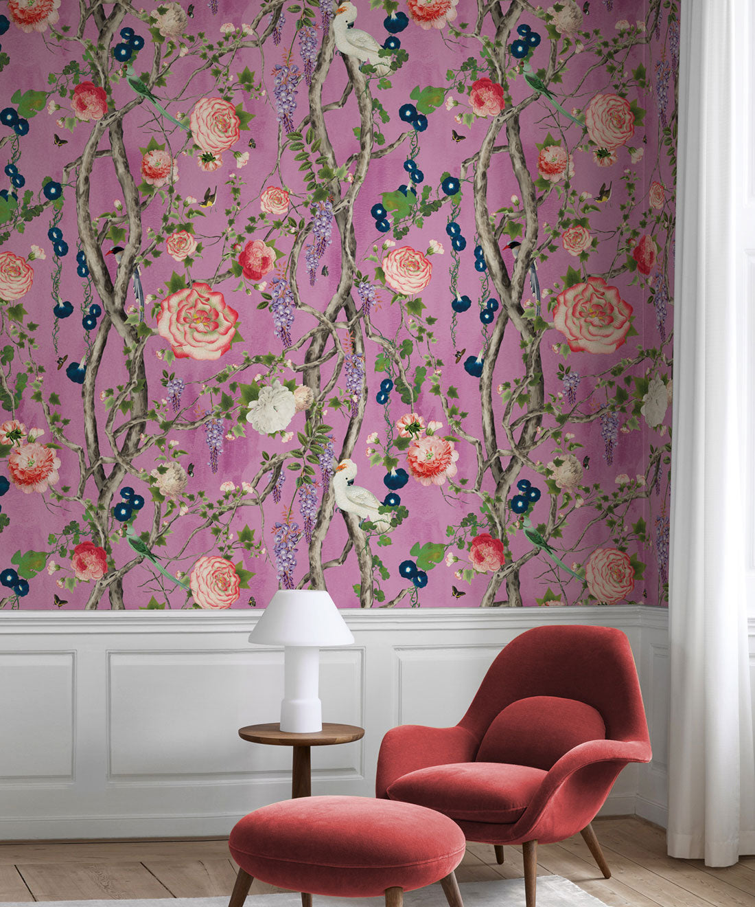 Empress Wallpaper, Plum