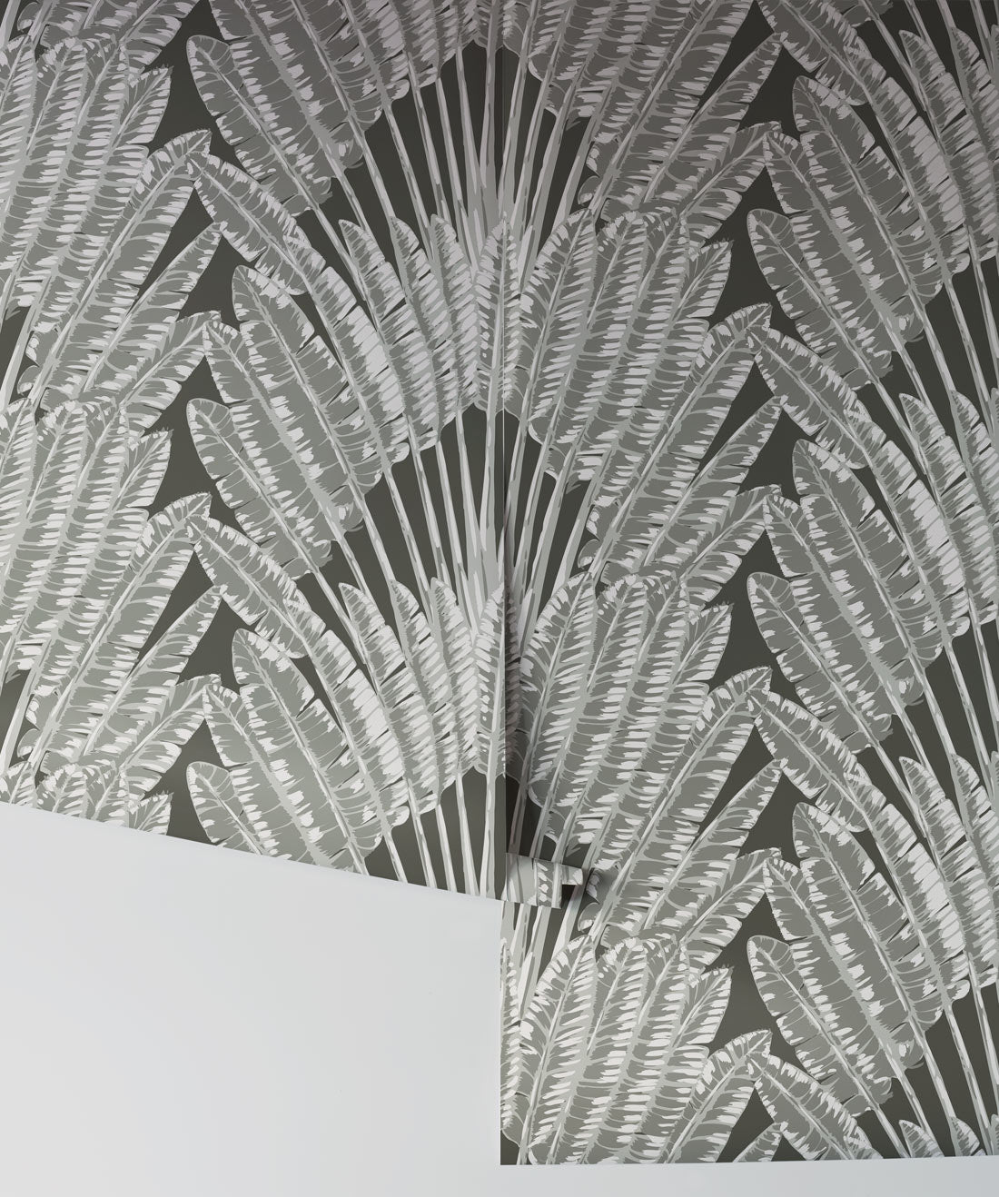Feather Palm Wallpaper, Night Palm